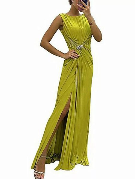 ZWY Abendkleid Abendkleid Plissee Split Abendkleid (Elegantes modisches Dam günstig online kaufen