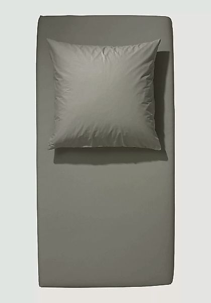 hessnatur Satin-Spannbetttuch aus Bio-Baumwolle - grün - Größe 180x200 cm günstig online kaufen