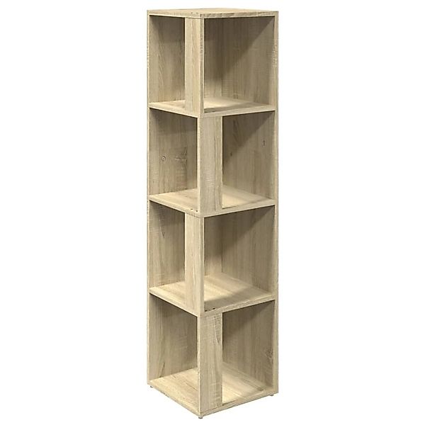 vidaXL Fächerschrank Eckregal Sonoma-Eiche 33x33x132 cm Holzwerkstoff (1-St günstig online kaufen