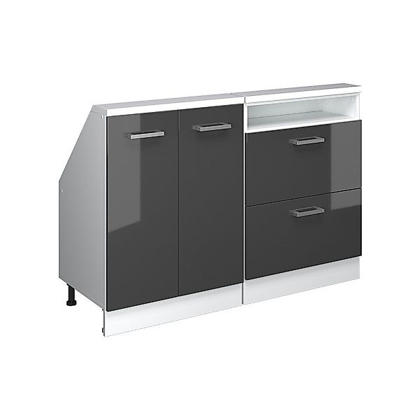 Vicco Unterschrank R-Line, Anthrazit Hochglanz/Weiß, 120 günstig online kaufen