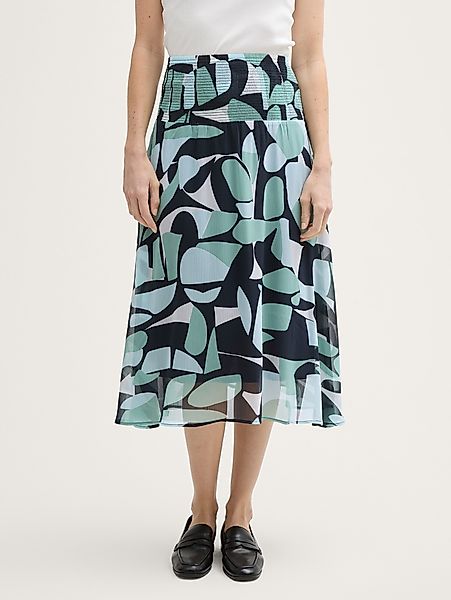 TOM TAILOR Sommerrock Chiffon Midi-Rock mit günstig online kaufen