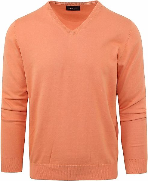 Suitable Pullover Vini V-Ausschnitt Orange - Größe M günstig online kaufen