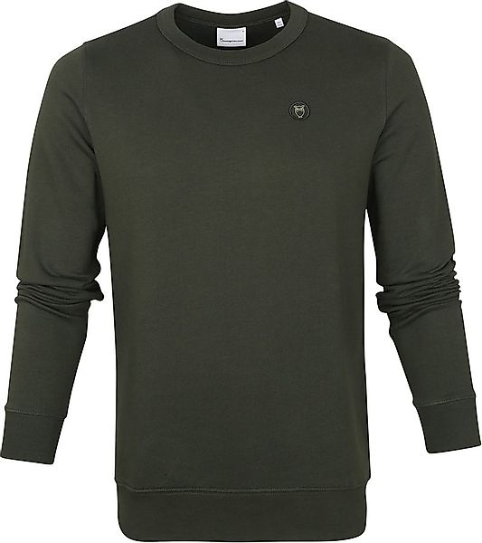KnowledgeCotton Apparel Elm Pull Dunkelgrun - Größe XL günstig online kaufen