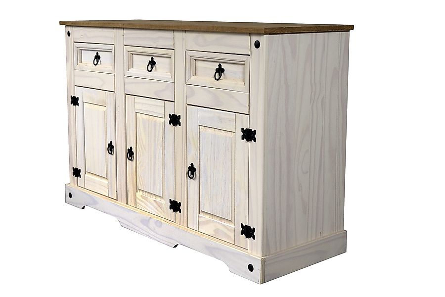 Loreno® Sideboard Mexico, massives Pinienholz, mit günstig online kaufen