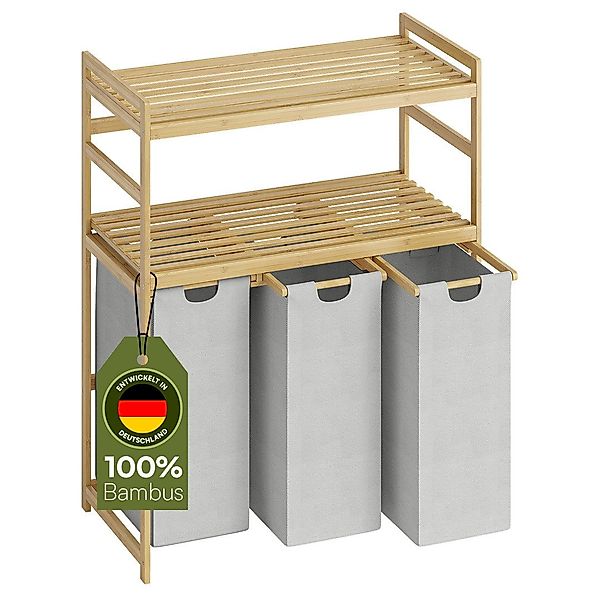 Bellamio Ausziehwäschekorb Newa (inkl. 3 Wäschesäcke), günstig online kaufen