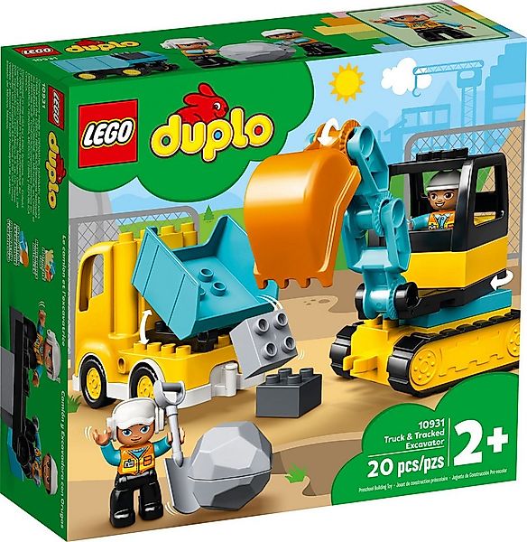 LEGO® LEGO® DUPLO® 10931 Bagger und Laster Konstruktionsspielsteine, (20 St günstig online kaufen