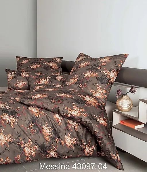 Janine Janine Mako-Satin Bettwäsche MESSINA 43097 living coral Größe:  80x8 günstig online kaufen