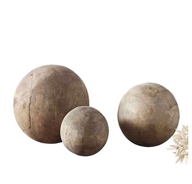 Home-trends24.de Dekokugel Mango Kugeln Deko 3er Set Figur Objekt (2 St) günstig online kaufen