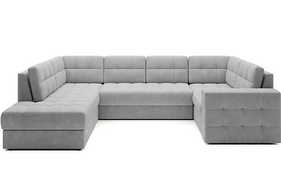Lukas Möbel Wohnlandschaft Wohnlandschaft Belvis Ecksofa in U-Form, mit Bet günstig online kaufen