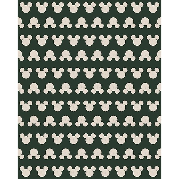 Komar Vlies Fototapete Disney Mickey Mouse Green Heads Rosa-Grün günstig online kaufen