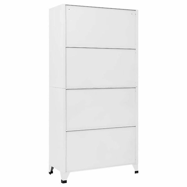 Vidaxl Schließfachschrank Weiß 90x45x180 Cm Stahl günstig online kaufen