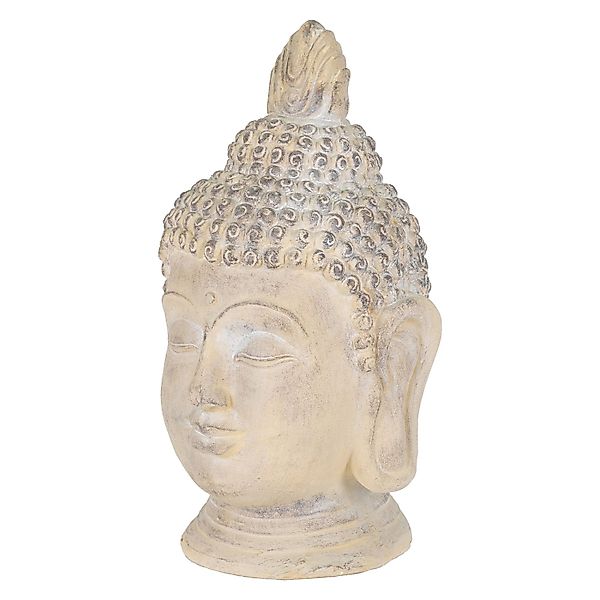 ECD Germany Dekofigur Buddha Kopf Statue günstig online kaufen