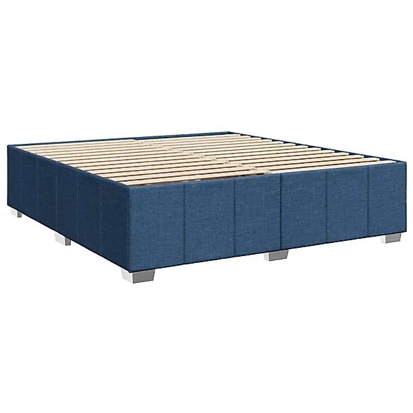 vidaXL Bettgestell Ohne Matratze Blau 180x200 cm Stoff 3284859 günstig online kaufen