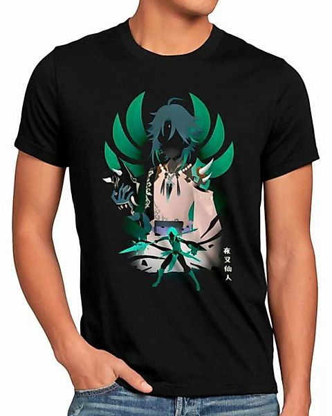 style3 Print-Shirt Herren T-Shirt Demon of the Mountains genshin impact tey günstig online kaufen