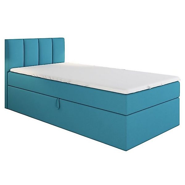 A&J MöbelLand GmbH Boxspringbett Einzelbett Gunnar mit Bettkasten, Topper u günstig online kaufen