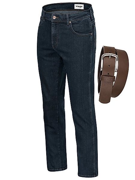 Wrangler Straight-Jeans Texas Authentic Straight Herren-Strechjeans mit Gür günstig online kaufen