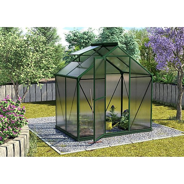 Vitavia Gewächshaus Triton 2500 Smaragd 2,6 m² inkl. Fundament günstig online kaufen