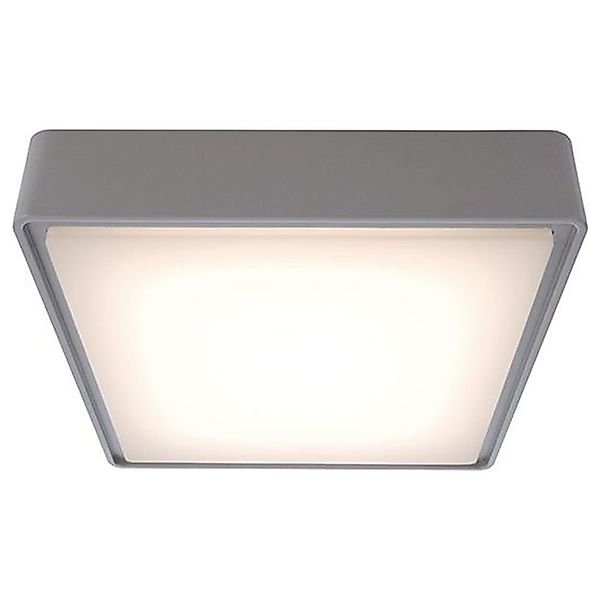 LED Deckenaufbauleuchte Quadrata in Grau 10W 3000K IP65 günstig online kaufen