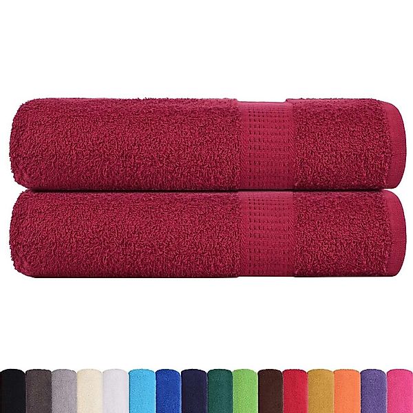 vidaXL Handtücher 2 Stk Bordeauxrot 50x100 cm 360 g/m² 100% Baumwolle 13673 günstig online kaufen