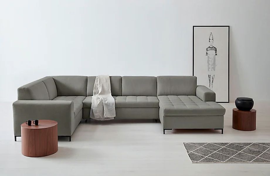 OTTO home Wohnlandschaft »Grazzo, aktuelle Steppung im Sitz, viel Platz, U- günstig online kaufen