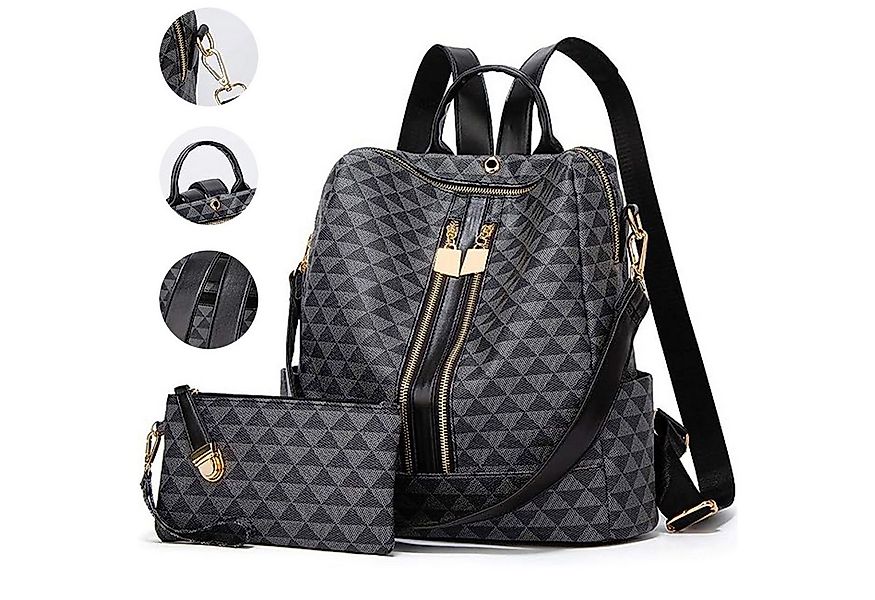REDOM Rucksack Handtasche Freizeitrucksack Umhängetasche (32x32x14 cm Leder günstig online kaufen