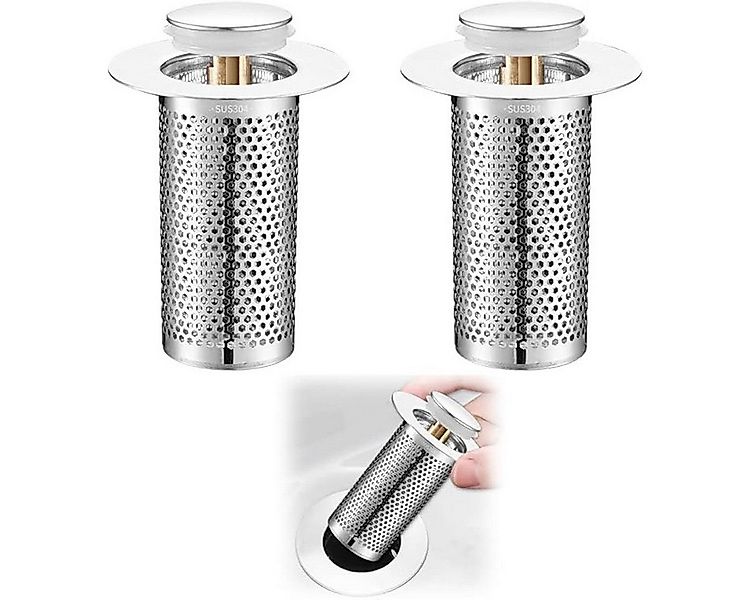 POPOLIC Waschbeckenstöpsel 2pcs Badezimmer-Waschbeckenstopper-Haarfänger,Po günstig online kaufen