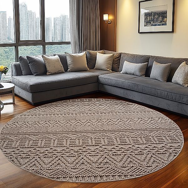 Teppium Teppich Skandinavisches Vintage-Muster auf Bouclé-Teppich, günstig online kaufen