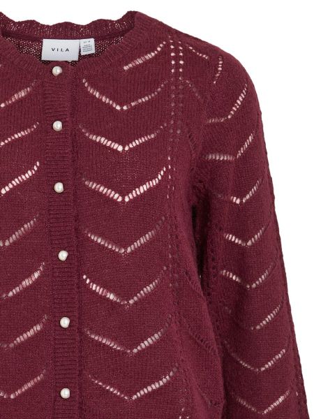 Vila Cardigan Eleganter Strick mit Perlenknöpfen günstig online kaufen