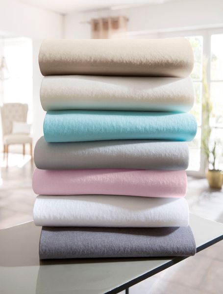 my home Spannbettlaken "Strawberry in Gr. 90x200, 140x200 oder 180x200 cm" günstig online kaufen