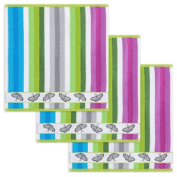 Kracht Geschirrtuch Schmetterlinge, (Set, 3-tlg., Set), günstig online kaufen