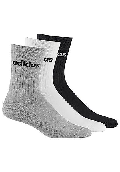 adidas Performance Sportsocken LINEAR CREW CUSHIONED, 3 PAAR (3-Paar) günstig online kaufen