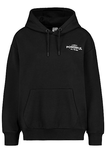 SUBLEVEL Hoodie mit Kängurutasche und Schriftzug Sweat POWERFUL günstig online kaufen