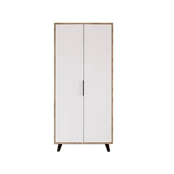 JVmoebel Kleiderschrank Schlafzimmer Kleiderschrank Modern Design Weiß Brau günstig online kaufen