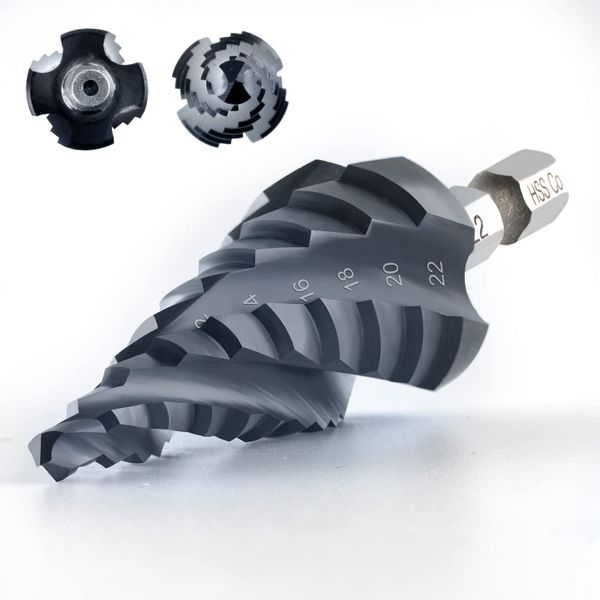 Toolant Stufenbohrer HSS Stufenbohrer 4-22mm, Spiralnut, günstig online kaufen