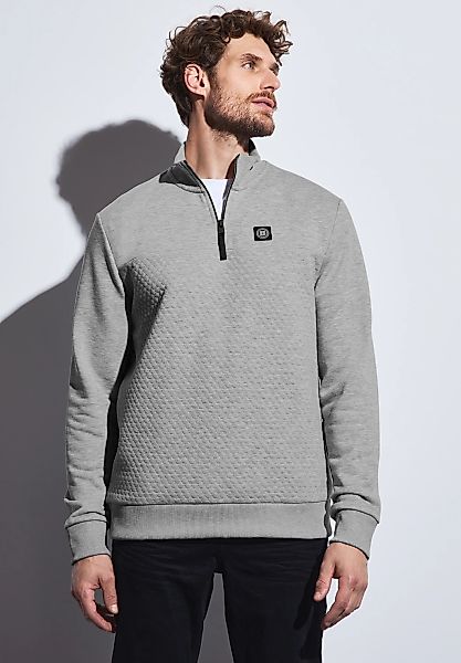 STREET ONE MEN Rollkragenpullover, mit Struktur-Muster günstig online kaufen