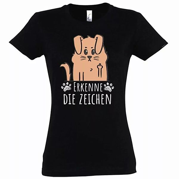 Youth Designz T-Shirt Erkene Die Zeichen Damen Shirt mit süßem Frontprint günstig online kaufen