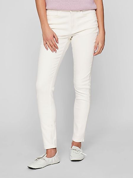 Vila Skinny-fit-Jeans "VISARAH RW SKINNY JEANS WHITE EMY-NOOS" günstig online kaufen