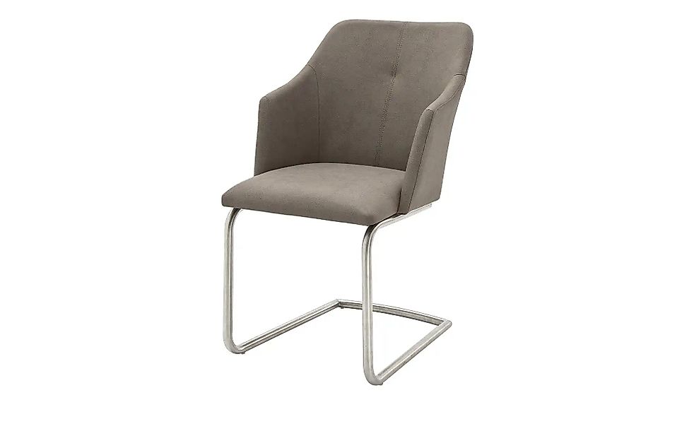 Esszimmerstuhl  mit Kunstlederbezug Dita ¦ beige ¦ Maße (cm): B: 54 H: 88 T günstig online kaufen