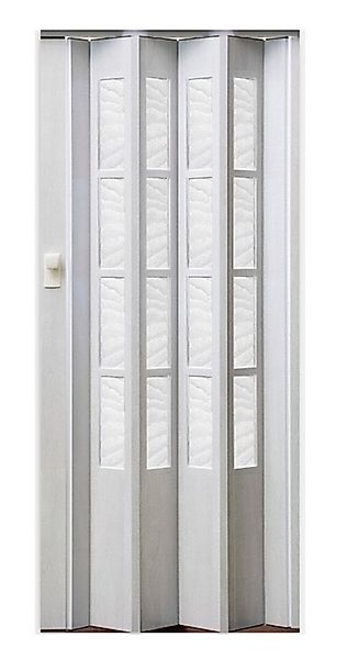 Vivaldi Falttür Schiebetür weiß gewischt Fenster Schloss H. 203 cm B. bis 8 günstig online kaufen
