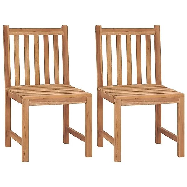 vidaXL Gartenstühle 2 Stk Massivholz Teak 315611 günstig online kaufen