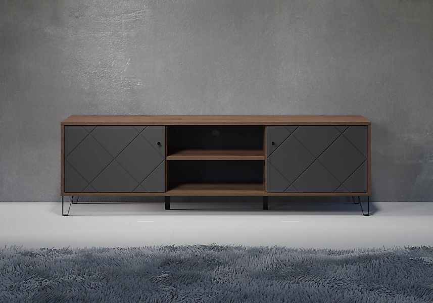 PLACES OF STYLE Lowboard "Molveno" 1 Stk. tlg. TV-Unterteil mit 2 Türen & 2 günstig online kaufen