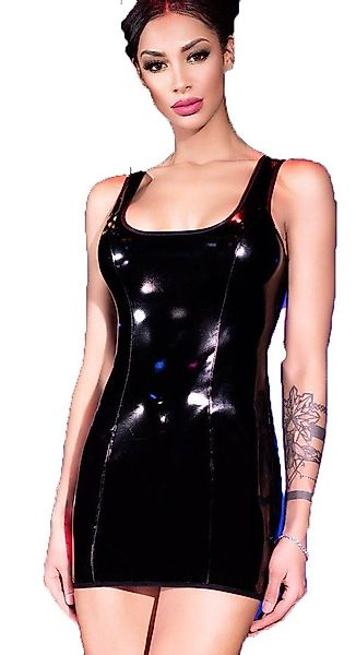 Chilirose Minikleid Damen Dessous Wetlook Kleid günstig online kaufen