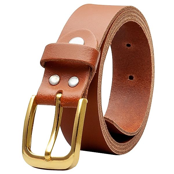 COLOGNEBELT Ledergürtel OM316-SL-Cognac MADE IN GERMANY, günstig online kaufen