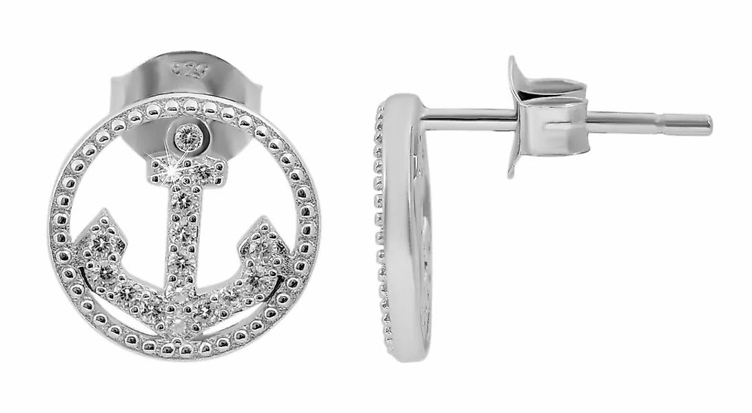 Adelia´s Paar Ohrhänger "Damen Ohrringe – Ohrstecker aus 925 Silber mit Zir günstig online kaufen