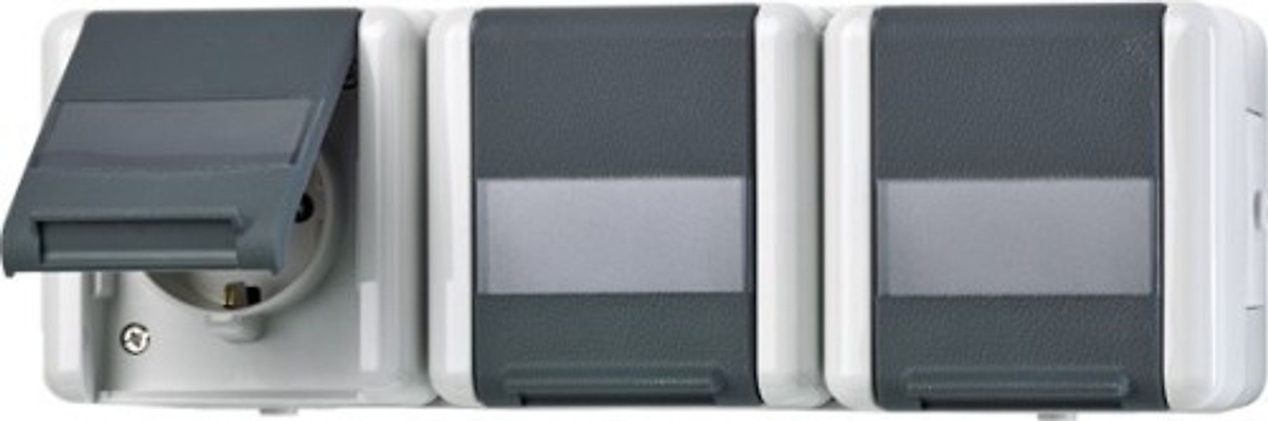 Jung SCHUKO-Steckdose 3-fach 16A 250V 8230 NAW - 8230NAW günstig online kaufen