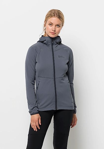 Jack Wolfskin Kapuzenfleecejacke "KOLBENBERG HOODED FZ W" mit Kapuze günstig online kaufen