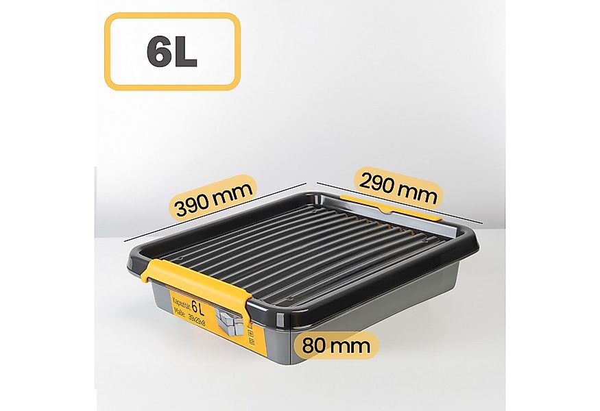 KONZEPT Aufbewahrungsbox mit Deckel, Stapelbox Set 2 Stk. für Keller, Werks günstig online kaufen