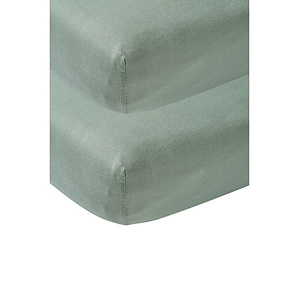 Meyco Baby Spannbettlaken Stone Green, Jersey, günstig online kaufen