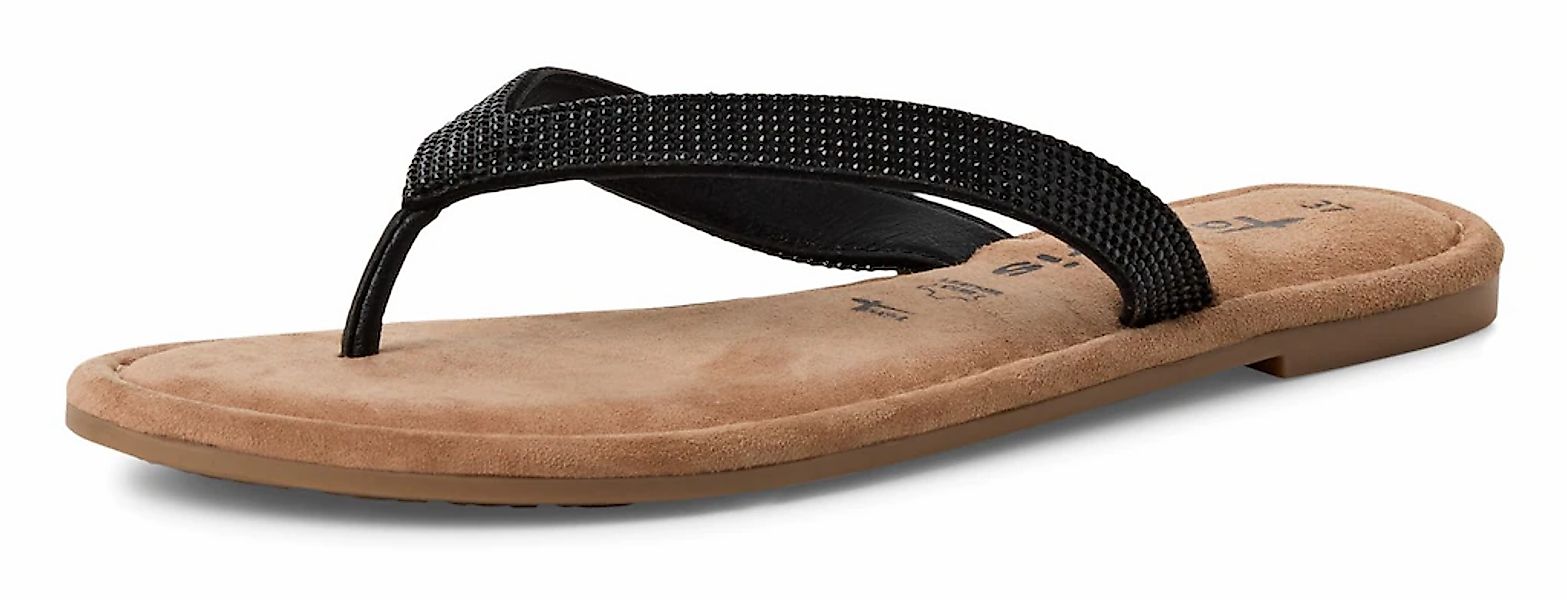 Tamaris Zehentrenner, Sommerschuh, Dianette mit funkelnden Strassteinchen b günstig online kaufen