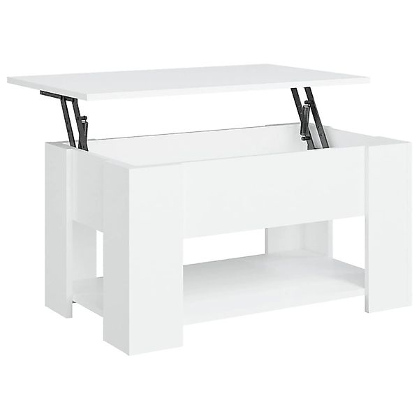 vidaXL Couchtisch Weiß 79x49x41 cm Holzwerkstoff 809710 günstig online kaufen